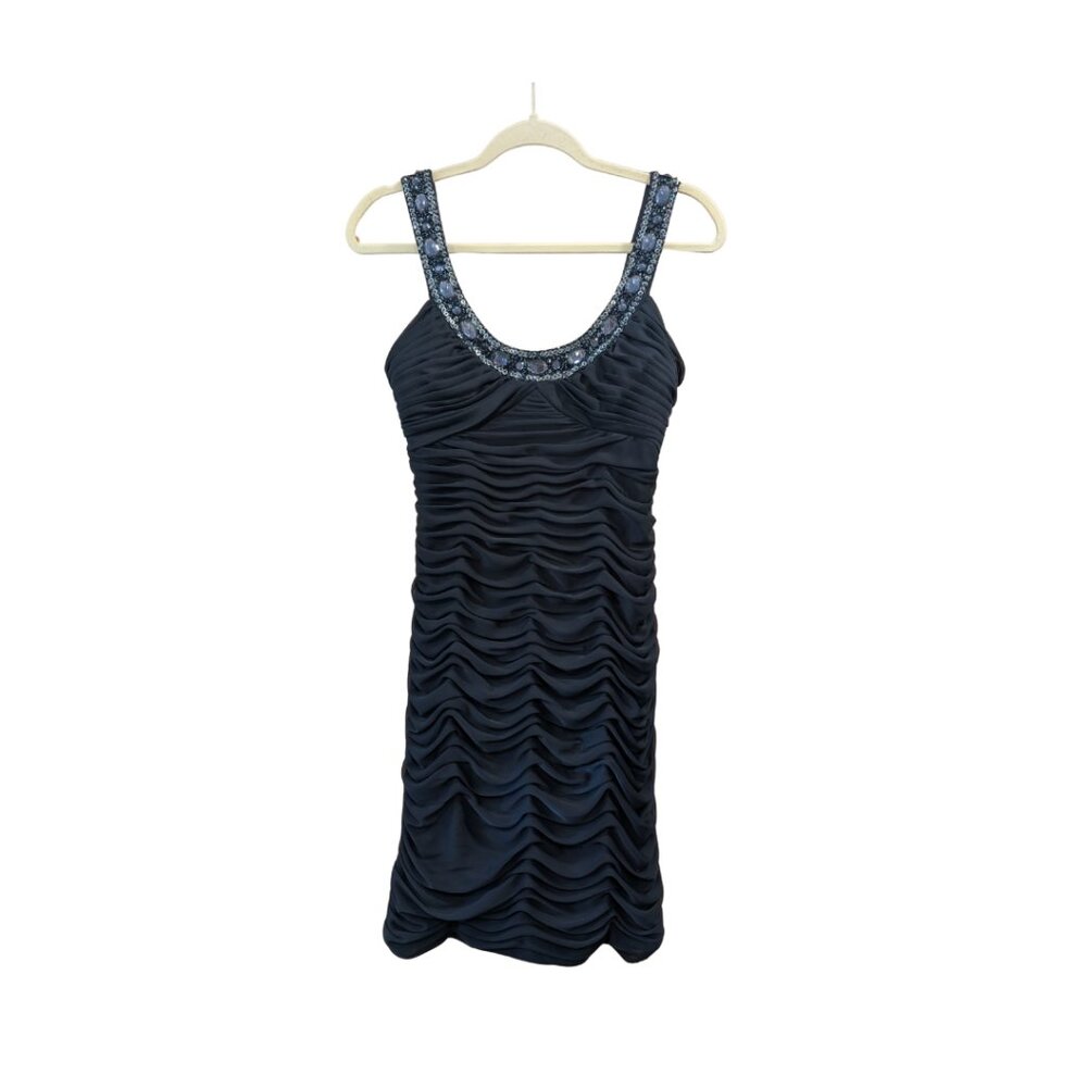 Caché Beaded Cocktail Dress Vintage Bodycon